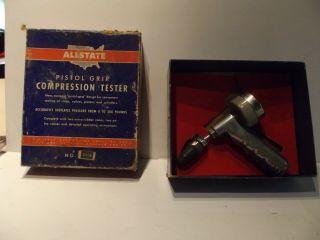 Vintage Allstate (sears) Pistol Grip Compression Tester 2118