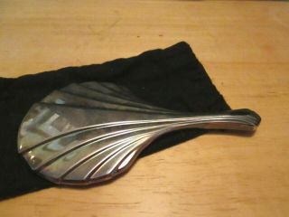 Vintage Art - Deco Chrome Small Hand - Held Mirror Carry Purse Size 5 "