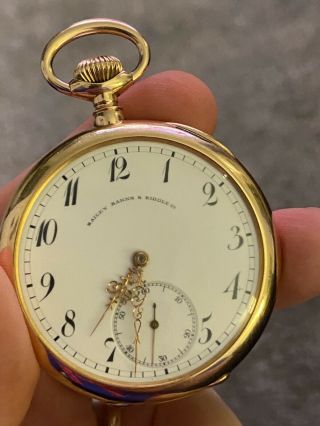 Patek Philippe Pocket Watch Solid Gold With Patek Archive Extract Running Great