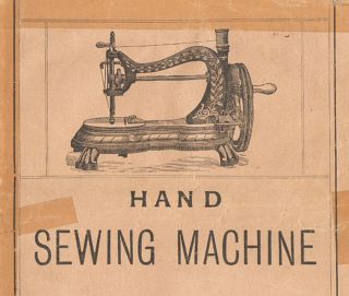 Antique Jones Hand Sewing Machine Serpentine Model Handbook