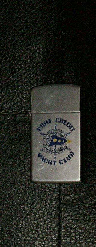 Port Credit Yacht Club Vintage Zippo Slim Lighter,  Zippo Niagara Falls