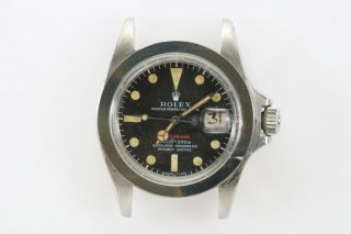 Rolex Submariner 1680 “red Sub” Vintage Automatic Project Watch Circa 1970s