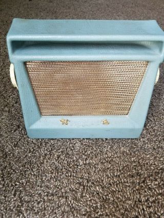 Vintage 1961 Hotpoint Portable Tube Radio Model Zenith Motorola Rca Victor