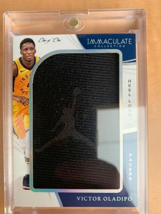 2018 - 19 Immaculate Victor Oladipo 1/1 One Of One Heel Logo