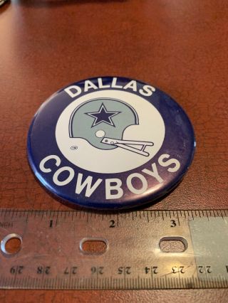 Vintage Dallas Cowboys Football Helmet Logo Nfl Large Pin Button