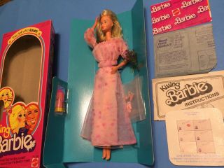 Kissing Barbie Doll 2597 1978 Lips Pucker Includes Lipstick Box Complete 1970 ' s 3