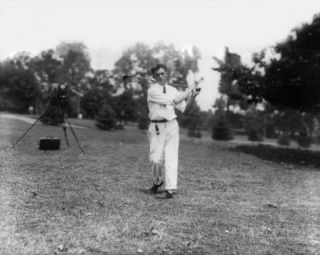 1910s Us Amateur Golfer Francis Ouimet Glossy 8x10 Photo Golf Swing Print