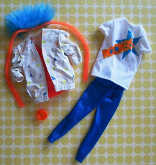 1985 Barbie And The Rockers Dana Vintage Mattel Outfit Series 1196