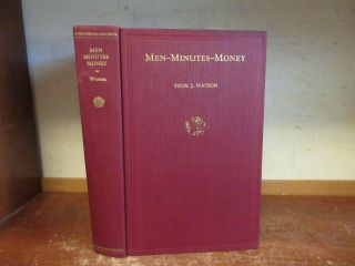 Old Men Minutes Money Book 1934 Thomas J.  Watson Ibm Business Economics Sales,