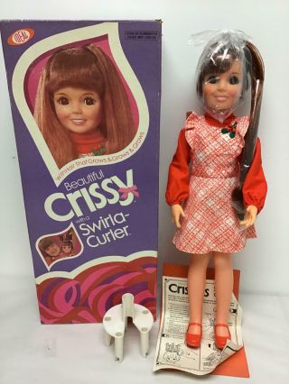 Vintage 1969 Ideal - Crissy Doll With Swirla - Curler