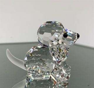 Vintage Swarovski Crystal Beagle Puppy Dog Figurine 158418