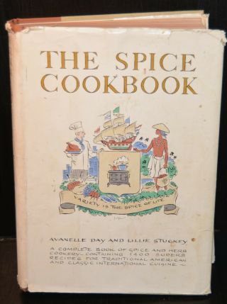Vtg 1964 The Spice Cookbook Avanelle Day & Lillie Stuckley Illustrator Jo Spier