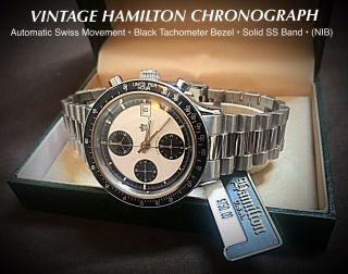 Vintage Hamilton Chronograph W/valjoux 7750 Automatic Movement (nib)