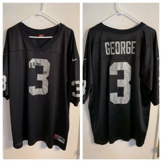 Vtg Nike Oakland Raiders Jeff George Football Jersey Mens Xl Retro Throwback A1