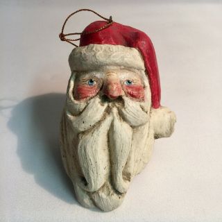 Vintage House Of Hatten Santa Claus Christmas Ornament 1988 3.  5” Euc