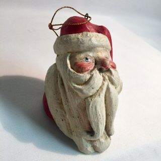 Vintage House of Hatten Santa Claus Christmas Ornament 1988 3.  5” EUC 3