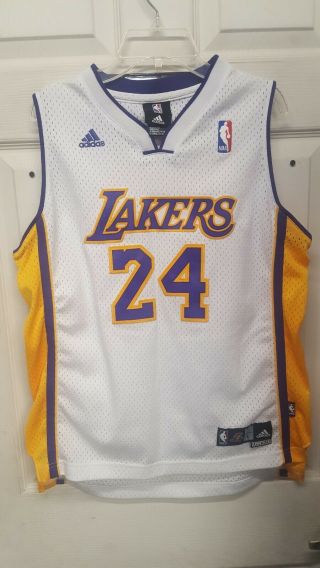 Nba Adidas Basketball Jersey - Los Angeles Lakers Kobe Bryant - Good Cond 7129a
