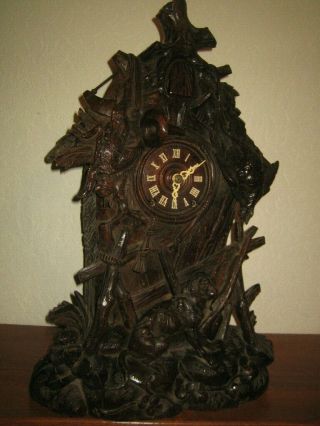 Very Rare Antique Black Forest Cuckoo Clock