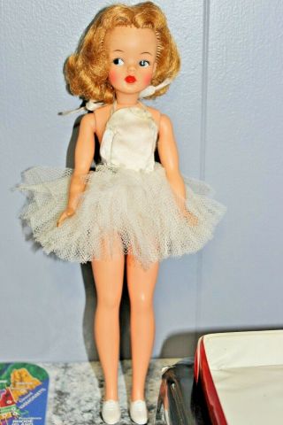 VINTAGE 1965 TAMMY DOLL WITH CASE & CLOTHES MINTY RARE FUR STOLE BS - 12 3 3