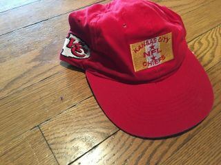 True Vintage 90s Youth Boys Kansas City Kc Chiefs Nfl Football Snapback Hat Cap