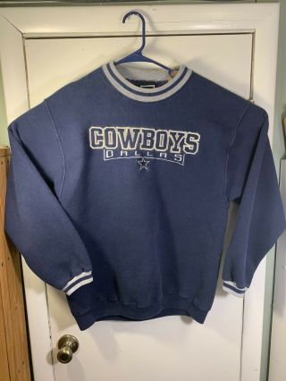 Vintage Pro Player Dallas Cowboys Embroidered Sweatshirt Large
