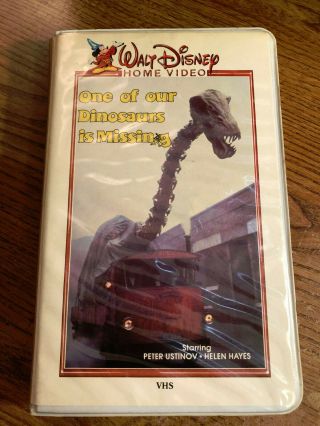 Walt Disney One Of Our Dinosaurs Is Missing Vhs Clamshell Vintage Rare