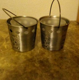2 Harley Davidson Stainless Steel Candle Holders 3