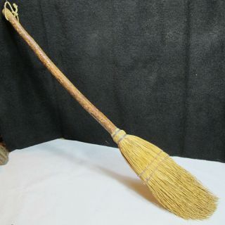 Antique Vintage Handmade Stick Broom Found In Old Idaho Mountain Man Cabin