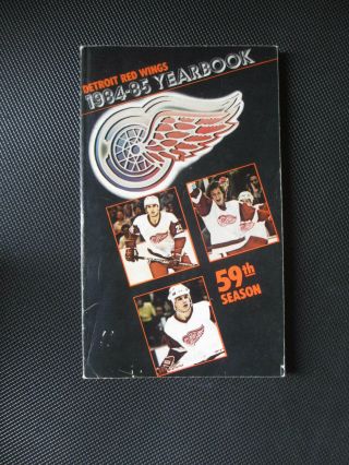 1984 - 85 Detroit Red Wings Facts Book Media Guide