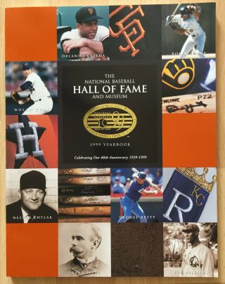 1999 National Baseball Hall Of Fame Yearbook Program Cooperstown Ryan Brett Mlb