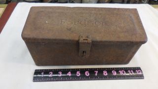 Vintage Fordson Tractor Steel Tool Box