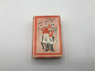 Vintage Arrco Tom Thumb Junior Size Playing Cards Barber Shop Quartet