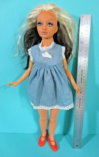 Vintage Ideal Tiffany Taylor 18 " Doll Two Tone Hair Color Rooted Eyelashes 1970s
