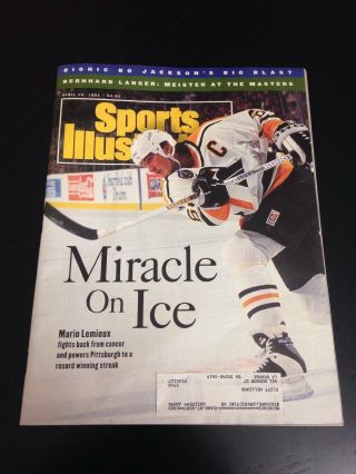 April 19,  1993 Mario Lemieux Pittsburgh Penguins Sports Illustrated
