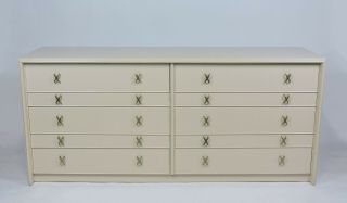 Paul Frankl Mid - Century Modern Double Chest Of Drawers For Johnson Furniture