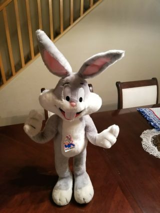 Vintage Mighty Star Warner Bros.  Bugs Bunny 28 " Posable Plush Toy
