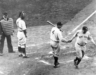 Lou Gehrig & Babe Ruth - 8 " X 10 " Photo - 1927 York Yankees