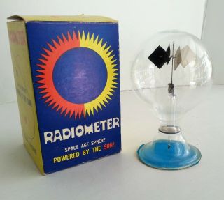 Radiometer Space Age Sphere Solar Powered By The Sun Solar Engine Vintage