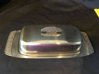 Vintage Butter Dish 18 - 8 Stainless Steel,  8 1/2” X 3 1/2”.  Made In Japan