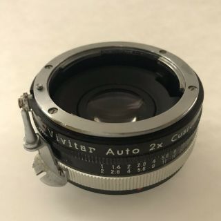 Vintage Made In Japan Camera Lense Vivtar Auto 2x Model 2x - 3nikon F Series Fit