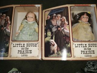 1978 Little House On The Prairie Carrie & Laura Dolls