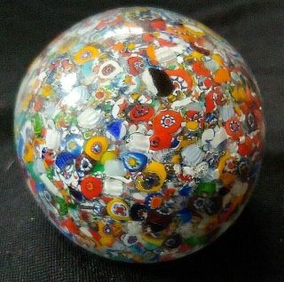 Vintage Gentile Art Glass Paperweight Millefiori Canes Star City Wv