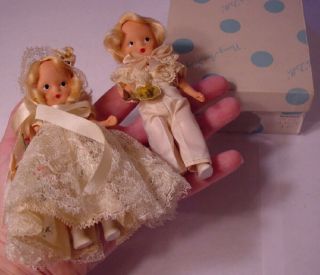 Nancy Ann Storybook Doll Bridal Series Ring Bearer 84 W/ Box & Flower Girl 85