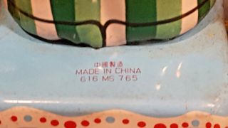Vintage Wind Up Tin Toy Child Beating Drum (China) MS 765 3