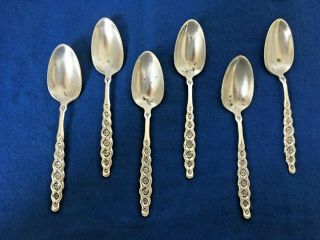Set Of 6 Vintage 1847 Rogers Bros (is) Silver Plate Demitasse Spoons