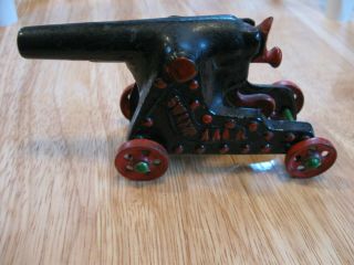 Vintage / Antique Cast Iron Toy Cannon 5 1/2 "