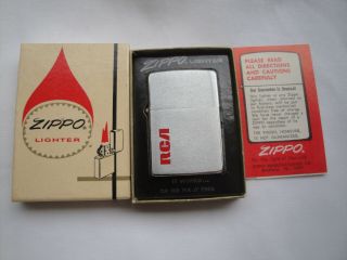 1976 Rca Music Vintage Zippo Lighter & Box
