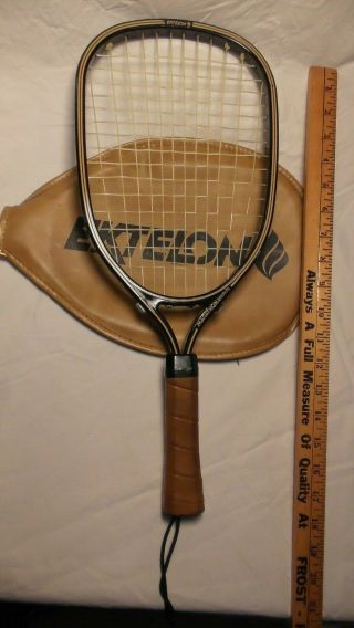 Vintage Ektelon Racquetball Racquet Marathon Graphite W/ Cover Made In Usa