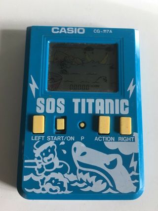 Casio Vintage (1987) Very Rare Made In Japan Handheld Game Console - 