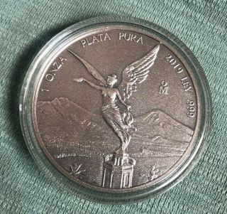 2019 Mexico 1 Onza Libertad Antique Finish Low Mintage 1000